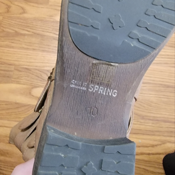 Call It Spring Vegan Leather Boots Size 10 - Picture 8 of 9